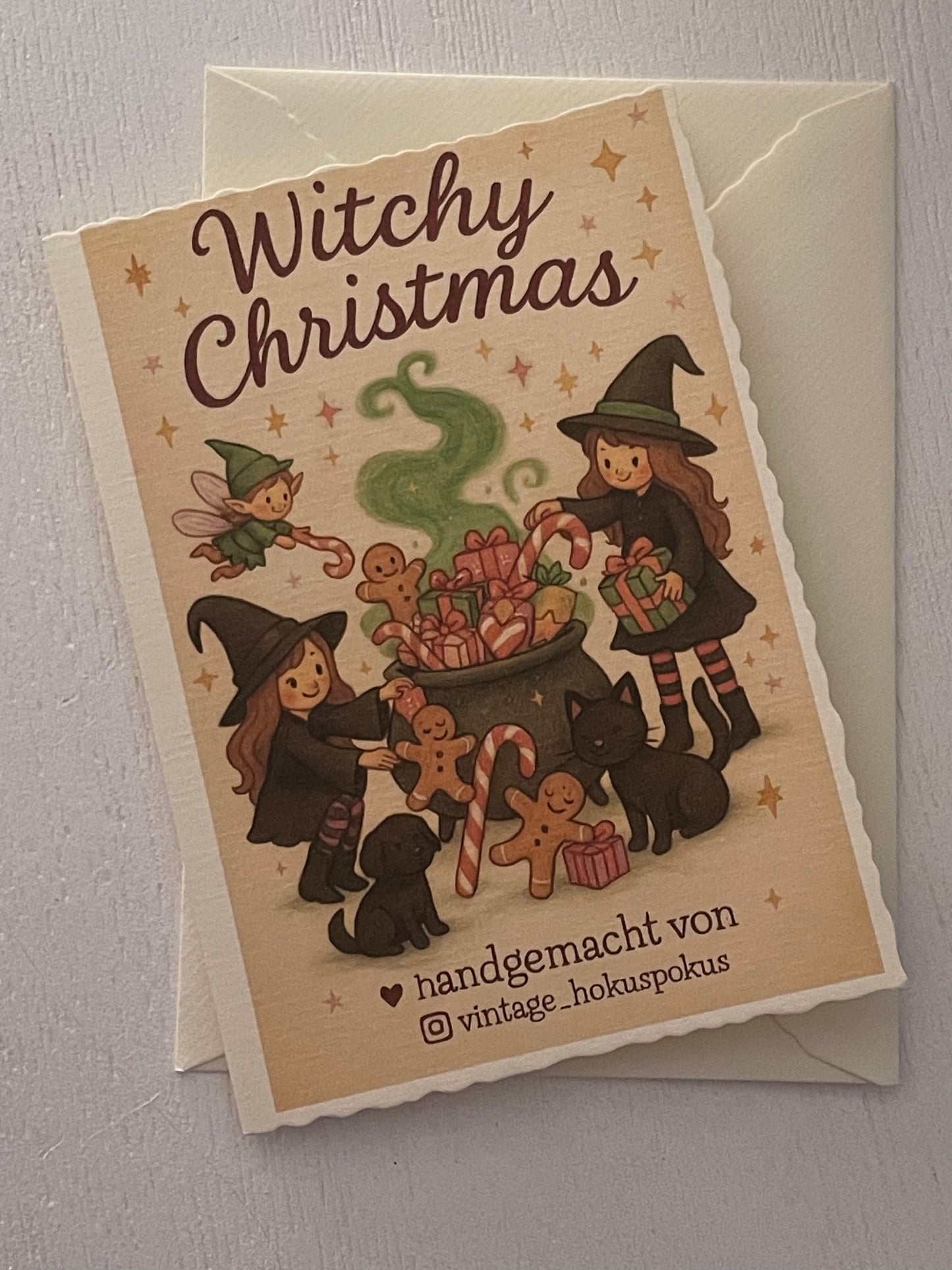 Karte & Umschlag Witch
