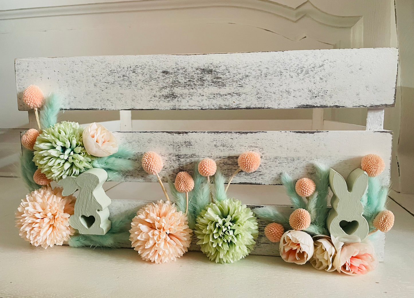 XL Bunny Box - Holz - Rosé Mint