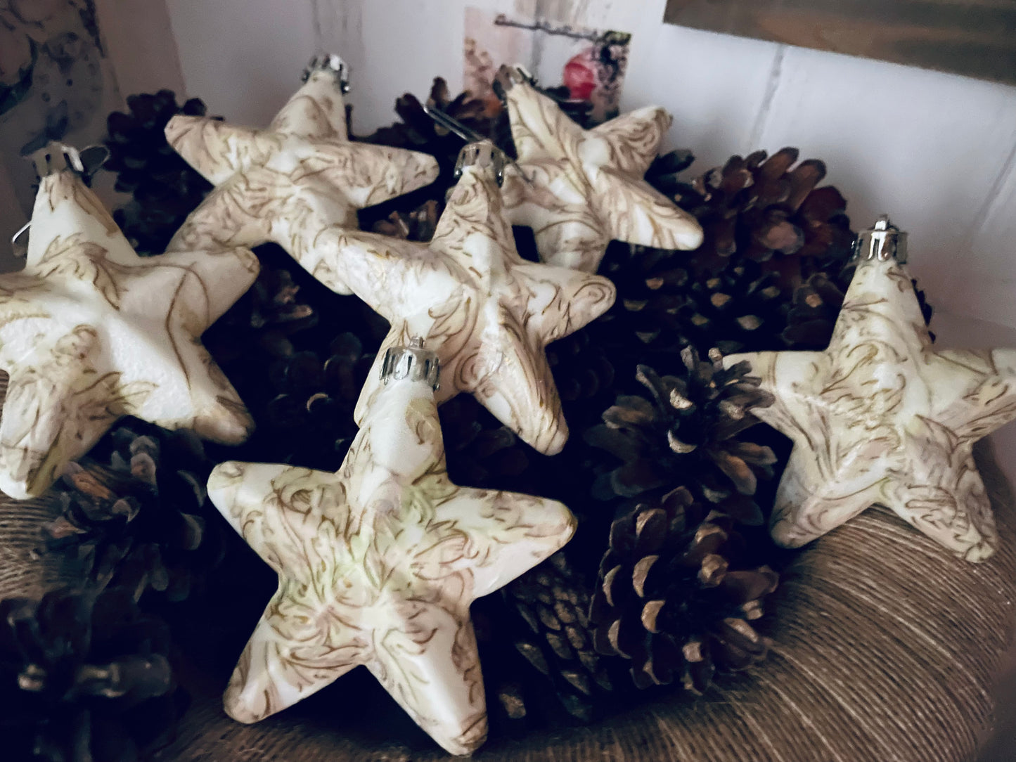 Sterne Ornament Kugel Set