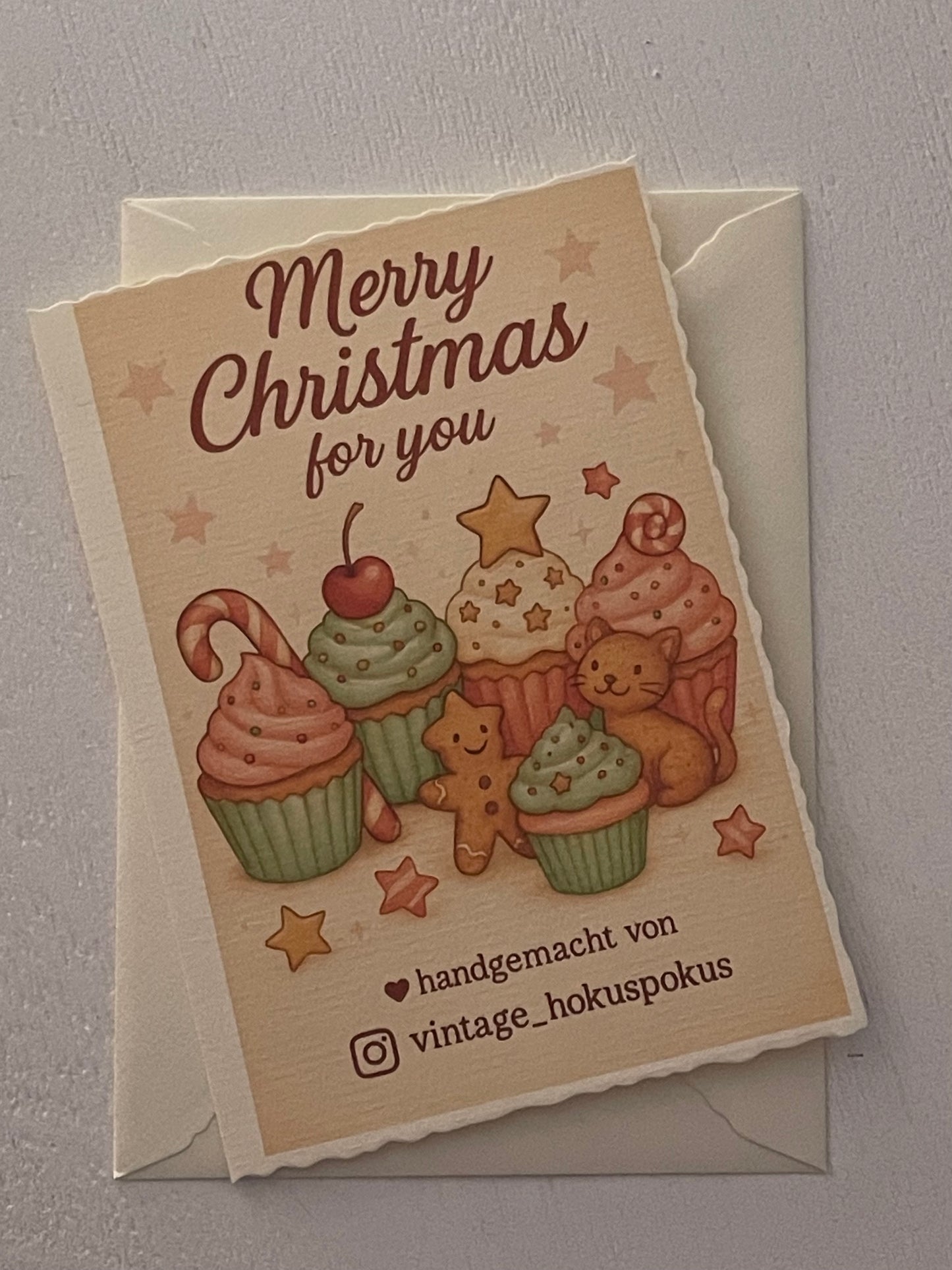 Karte & Umschlag Cupcake