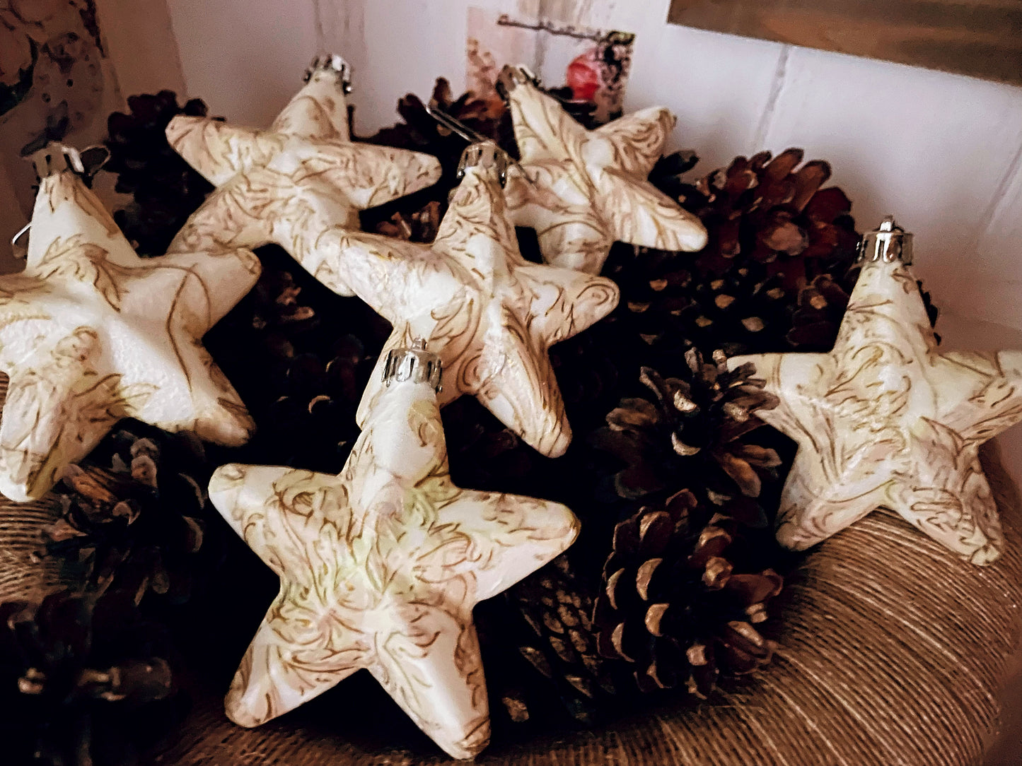 Sterne Ornament Kugel Set