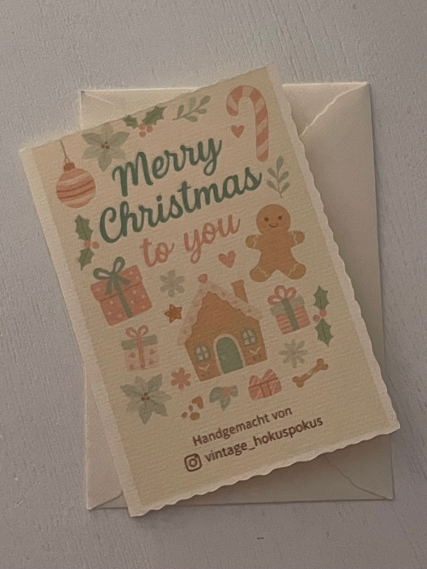 Karte & Umschlag Christmas