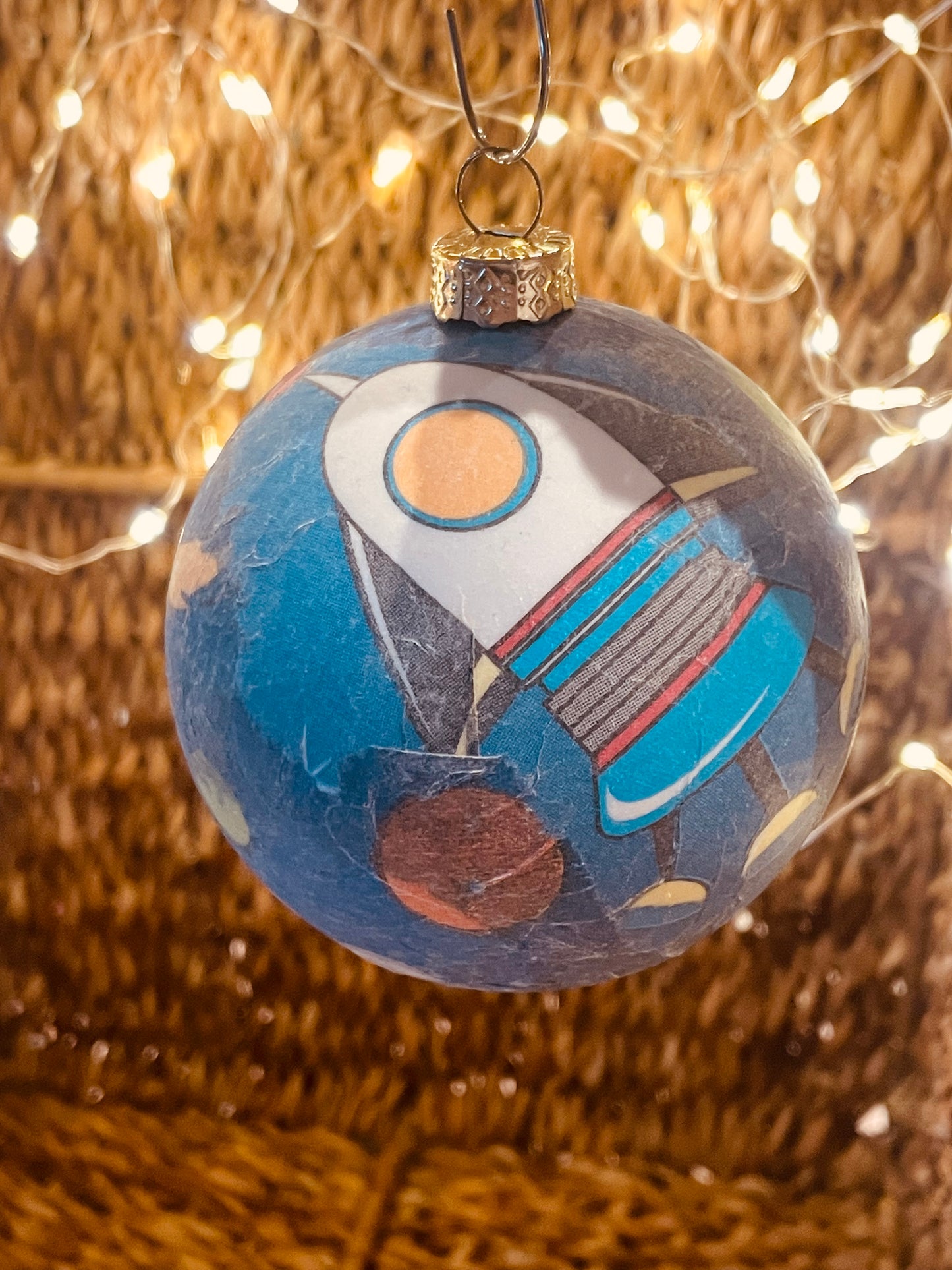 Set Weltall Astronaut Weihnachten Dekoration Kugel