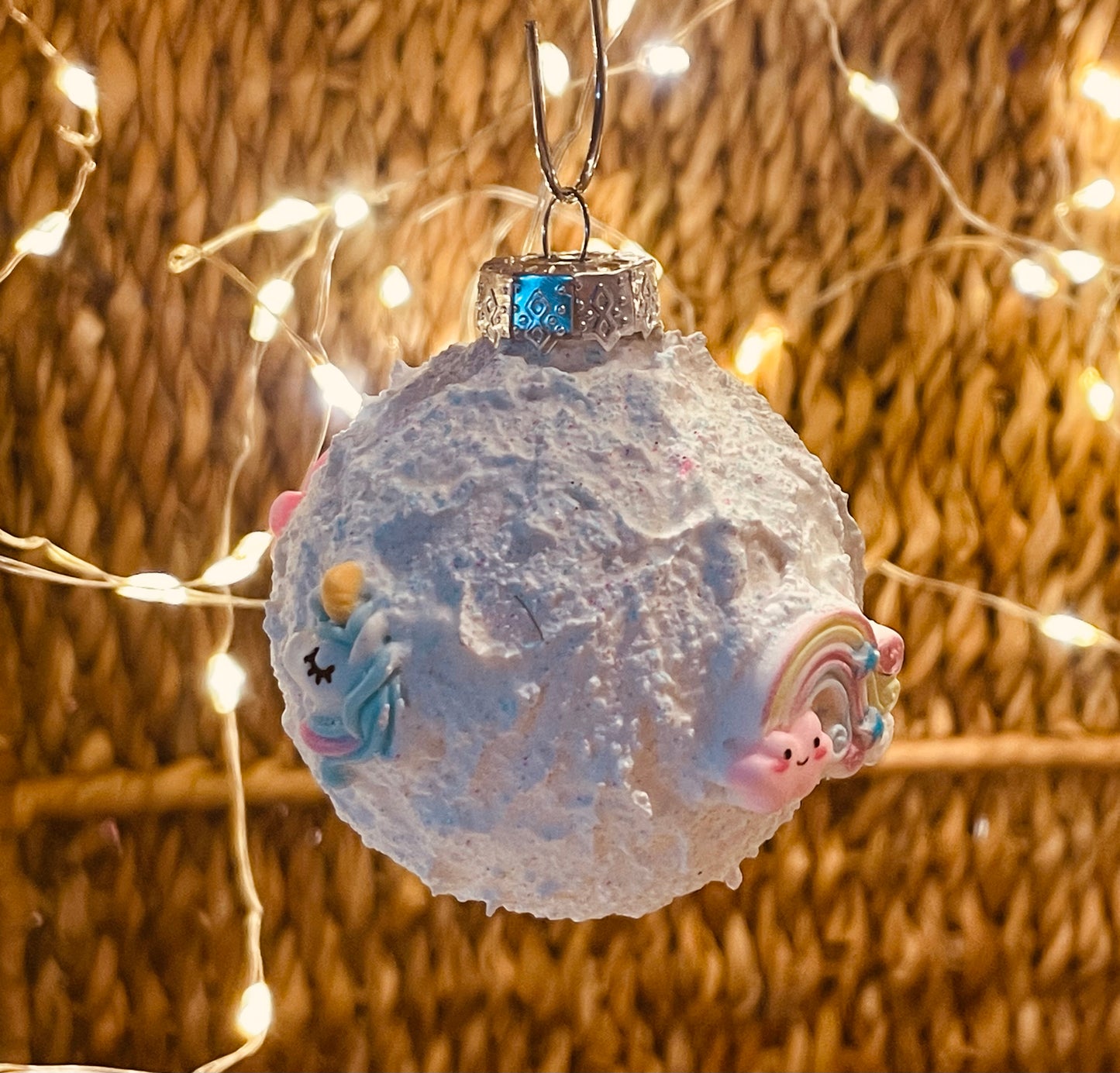 Set Einhorn Kugel Weihnachten Dekoration