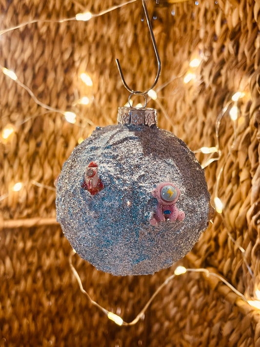 Weltall Astronaut Weihnachten Dekoration Kugel