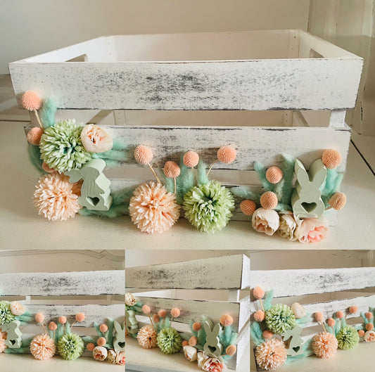 XL Bunny Box - Holz - Rosé Mint