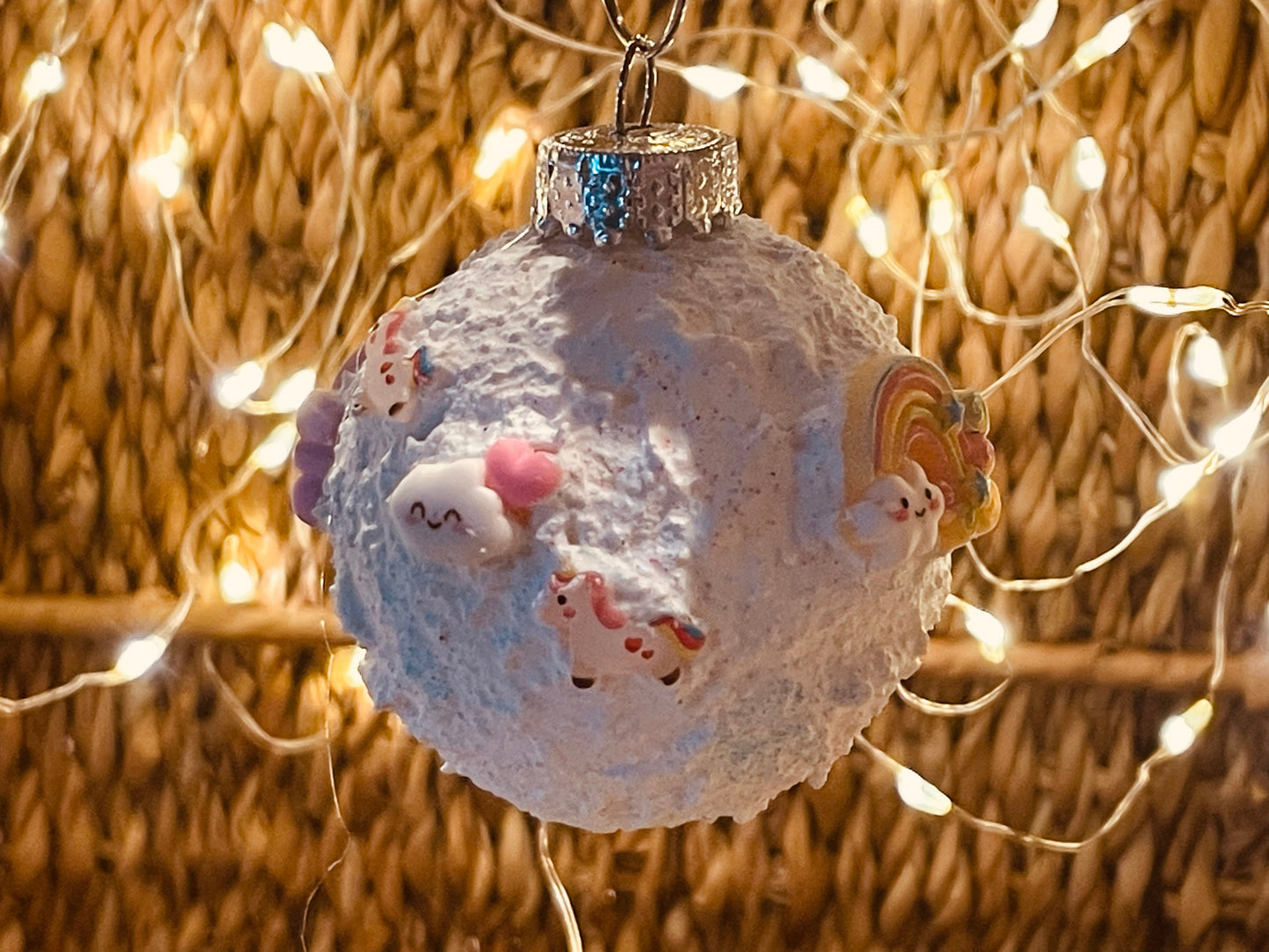 Handmade Einhorn Weihnachtskugel Set – Magischer Christbaumschmuck für Kinder